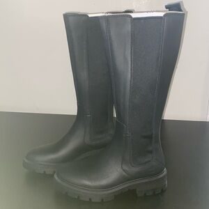 NIB Timberland Cortina Valley Tall Boot Black 7.5M